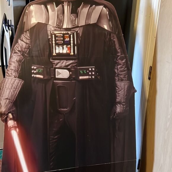 Official 2007 Star Wars Darth Vader Life Size 6ft 3in Cardboard Cut Out - Picture 11 of 15